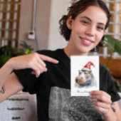 Santa's Little Hippo, op maat Feestdagenkaart