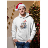 Santa's Little Hippo, op maat Hoodie