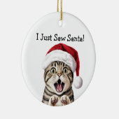 Santa's Little Kitten Helper Cat Ornament (Rechts)