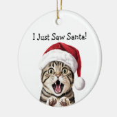 Santa's Little Kitten Helper Cat Ornament (Links)