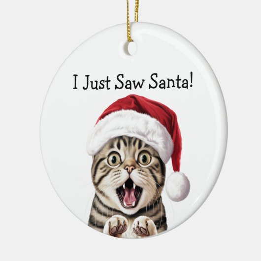 Santa's Little Kitten Helper Cat Ornament (Links)