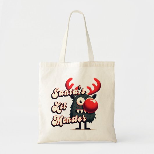 Santa's Little Monster Tote Bag (Voorkant)