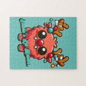 Santa's Little Red Monster Legpuzzel (Horizontaal)