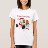 Santa's Little Yelper Cavalier King Charles T-shirt (Voorkant)