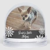 Santa's Little Yelper Dog Sneeuwbol (Voorkant)