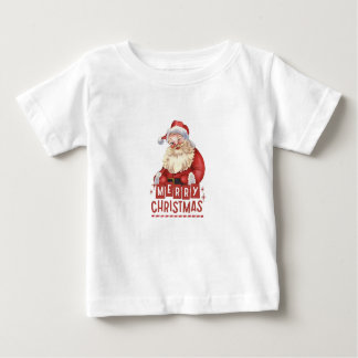 "Santa's Littlest Helper: Baby Christmas T-shirt"