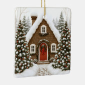Santa's Lodge Keramisch Ornament (Rechts)