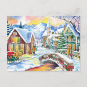 Santa's Lost Button: Een magische kerst Feestdagenkaart (Voorkant)