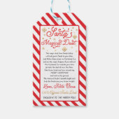 Santa's Magic Dust Kerstmis Dust Eve Box Filler Cadeaulabel (Voorkant)