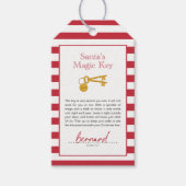 Santas Magic Key Cadeaulabel (Voorkant)