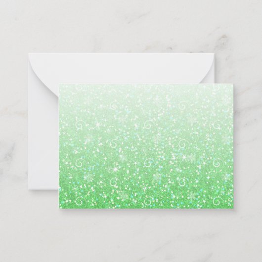 Santa's Magic Key Kerst Elf Note voor kinderen Notitiekaartje (Achterkant)