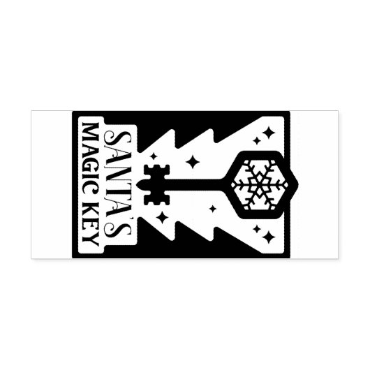 Santa's Magic Key Rubber Stamp Rubberstempel (Afrduk)