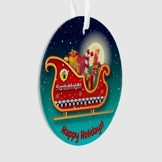 Santa's Magic Xmas Slapigh Ornament (voorkant)