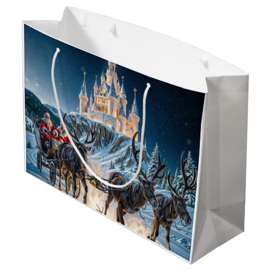 Santa's magische kasteel levering groot cadeauzakje (Achterkant Gekanteld)