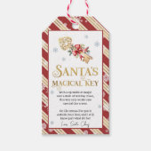 Santa's magische sleutel kerstavond traditie cadeaulabel (Voorkant)