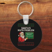 Santa's Math Problem 67 Viral Meme Christmas Ugly  Sleutelhanger (Voorkant)
