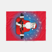 Santa's Meditatie Fleece Deken (Voorkant (Horizontaal))