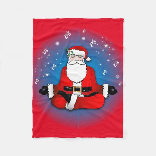 Santa's Meditatie Fleece Deken (Voorkant)