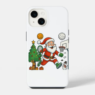 Santa's Mega Sports Festival - Christmas Multi-Sp iPhone 14 Hoesje