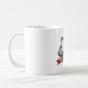 Santas melk en koekjes Retro Kerst Kunst Koffiemok