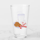 Santa's Melk, koekjes en Snoep Glas (Achterkant)