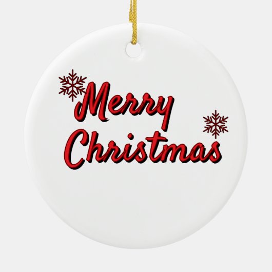 Santa's Merry Christmas Ornament (Achterkant)