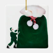 Santa's Met Enorme Gift Sack Ornament (Achterkant)
