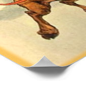 Santa's Midnight Ride Art Poster (Hoek)