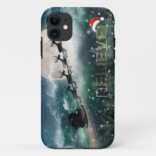 Santa's Midnight Ride kerstiPhone 5/5S Hoesjes (Achterkant)