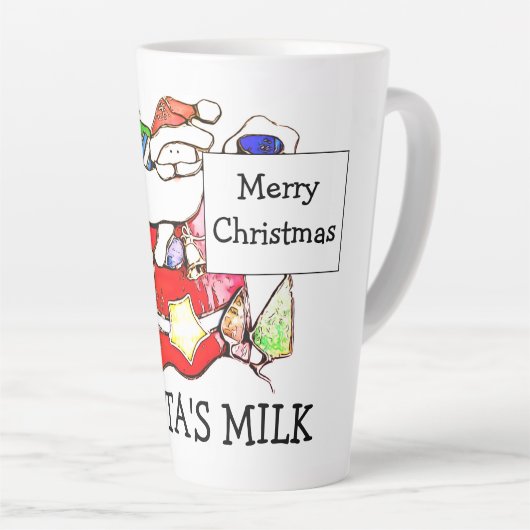 Santa's Milk Latte Mok (Rechterhoek)