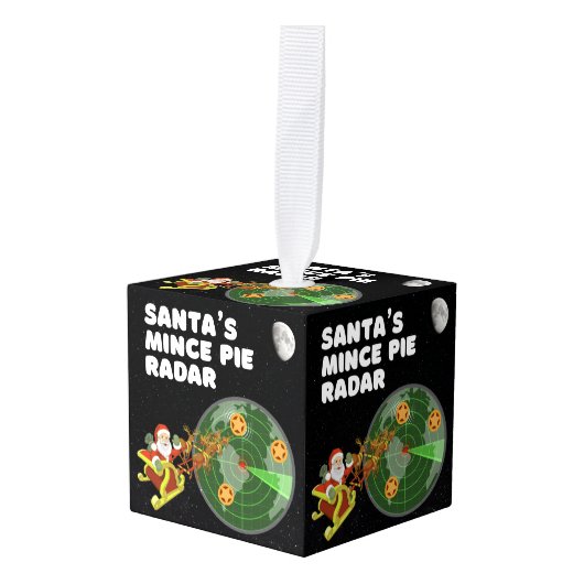 Santa's Mince Pie Radar Decoratie (Voorkant hoekig)