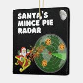 Santa's Mince Pie Radar Keramisch Ornament (Links)
