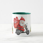 Santa's Motorcycle Christmas Mok (Midden)