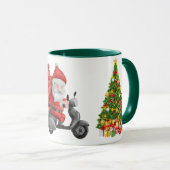 Santa's Motorcycle Christmas Mok (Voorkant rechts)