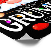 Santa's Mpy Gnome Matching Christmas Pajama  Poster (Hoek)