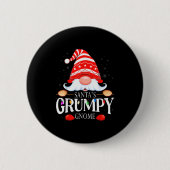 Santa's Mpy Gnome Matching Christmas Pajama Ronde Button 5,7 Cm (Voorkant)