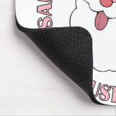 Santa's Mustache Rides Mousepad Muismat (Hoek)