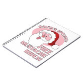 Santa's Mustache Rides notitieboek (Linkerzijde)