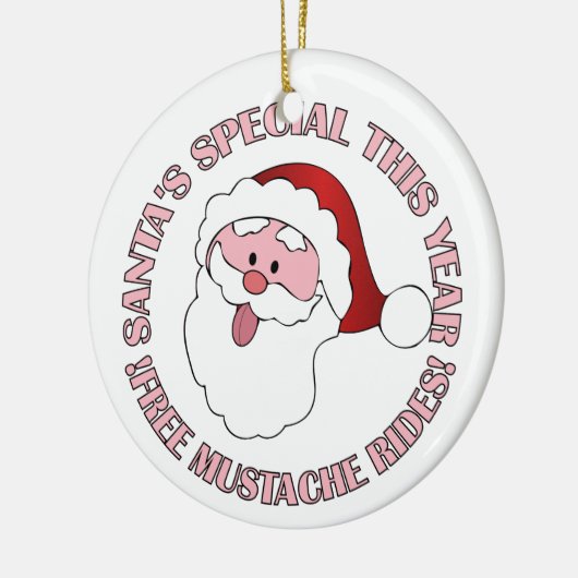 Santa's Mustache Rides ornament (Links)