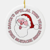 Santa's Mustache Rides ornament (Achterkant)