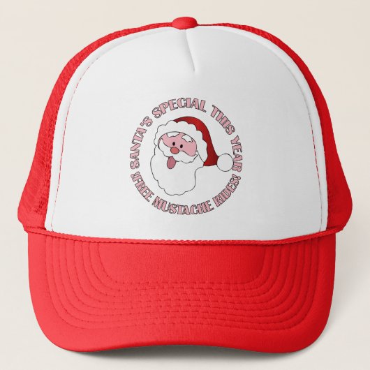 Santa's Mustache Rides pet - kies kleur (Voorkant)
