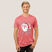 Santa's Mustache Rides shirt - kies stijl, kleur (Voorkant volledig)