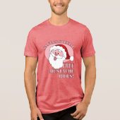 Santa's Mustache Rides shirt - kies stijl, kleur (Voorkant)