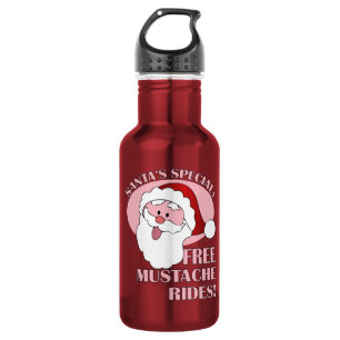 Santa's Mustache Rides Waterfles