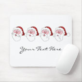 Santa's Mustaches aangepaste mousepad Muismat (Met muis)