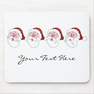 Santa's Mustaches aangepaste mousepad Muismat
