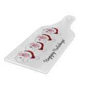 Santa's Mustaches aangepaste snijplank (Hoek)