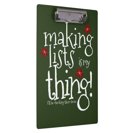 Santas Naughty & leuke lijst Klembord (Rechts)