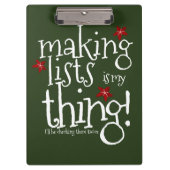 Santas Naughty & leuke lijst Klembord (Voorkant)