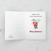 Santa's Naughty List, Christmas Kaart & Envelope (Binnen)